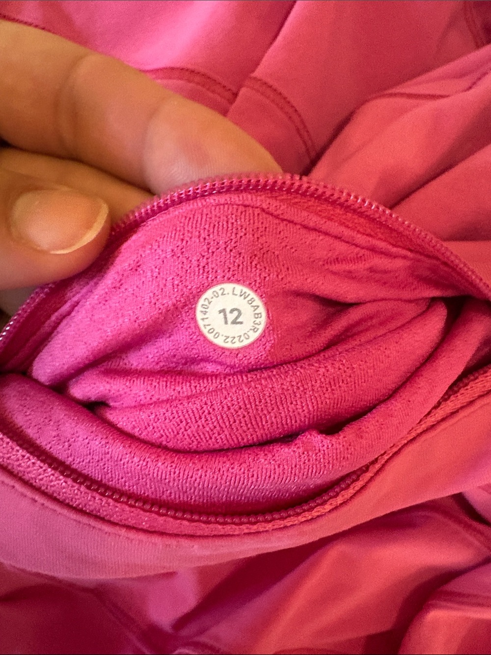 Lululemon Pace Rival Mid-rise skirt, Sonic Pink, size 12 - Picture 4 of 5